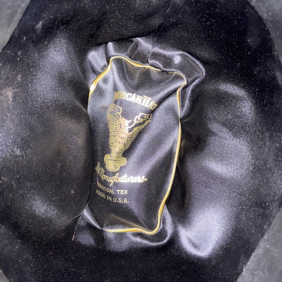 Vintage American Hat Makers Blue Cattleman Cowboy Hat Felt Size 6 7/8 - Picture 4 of 15